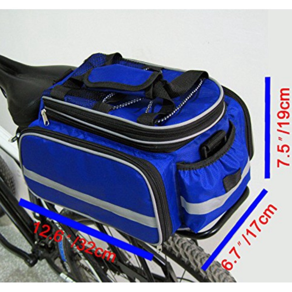 Disconano® Waterproof Multi Function Excursion Cycling Bike Rear Seat Trunk - Picture 9 of 17
